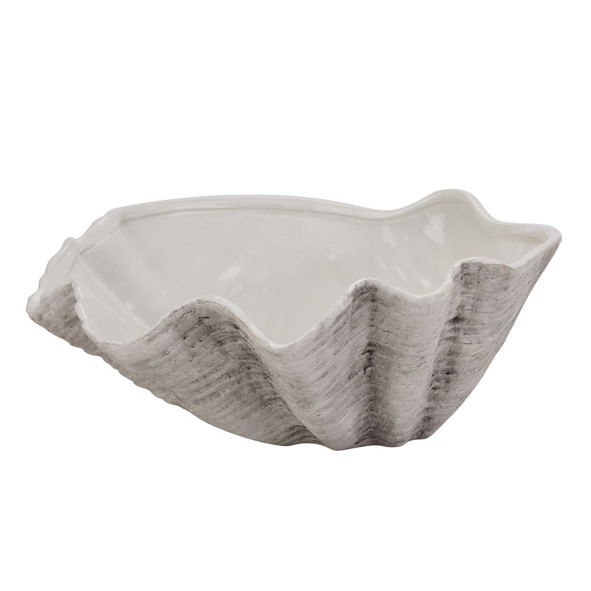 Adele Large Ceramic Shell Bowl