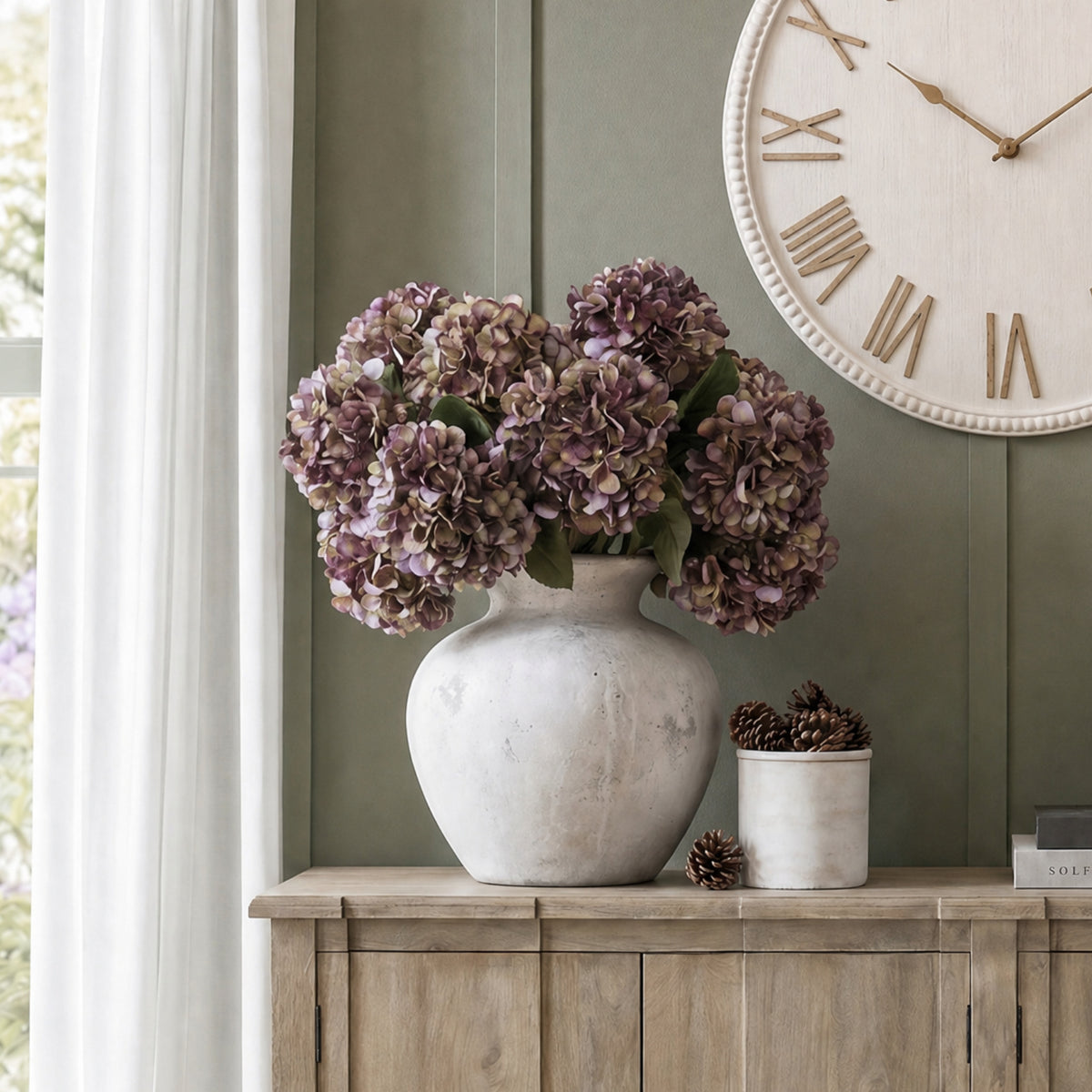 Burgundy Hydrangea Stem