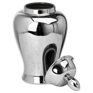 Chrome Large Ginger Jar with lid removed