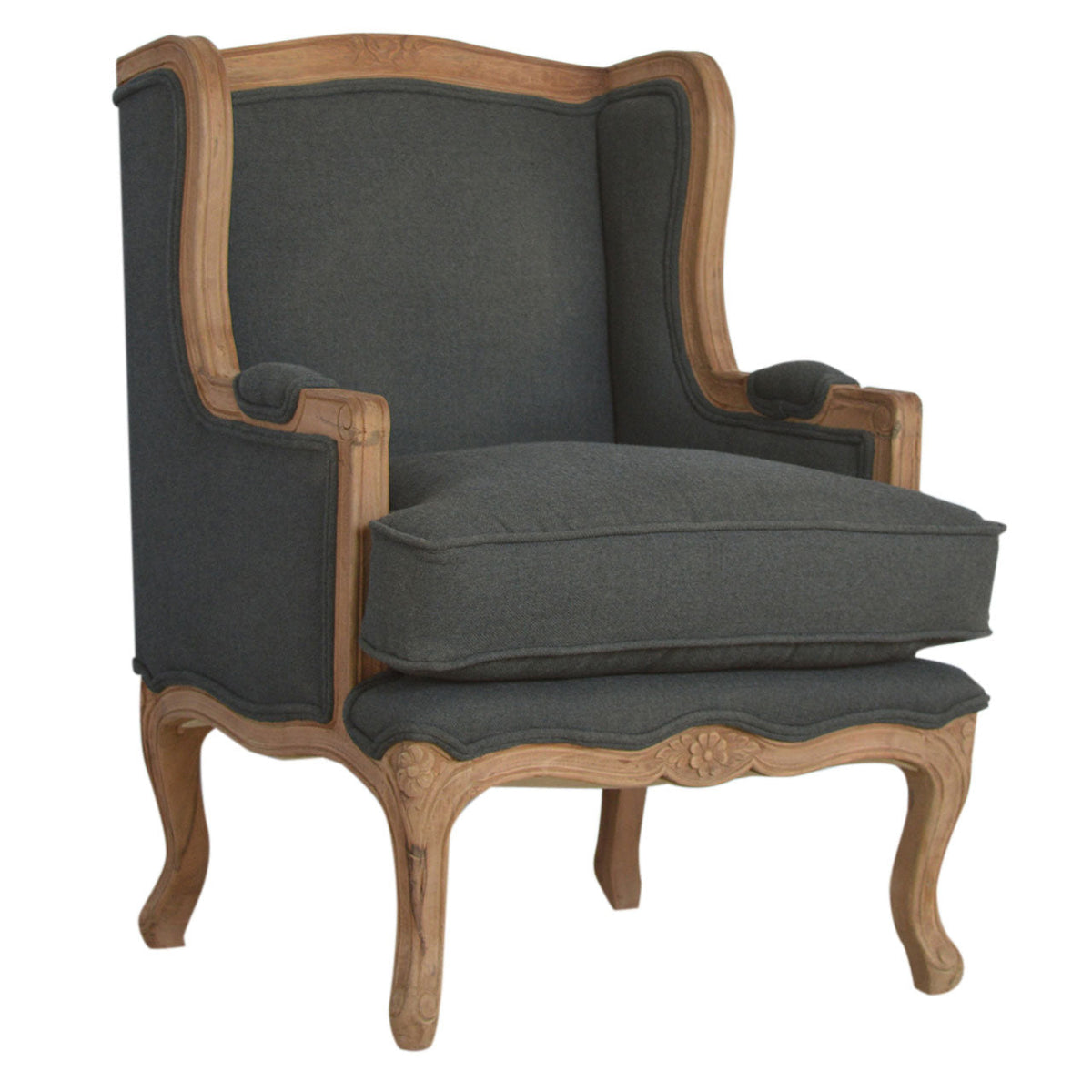 French Carved Chair - alternate view