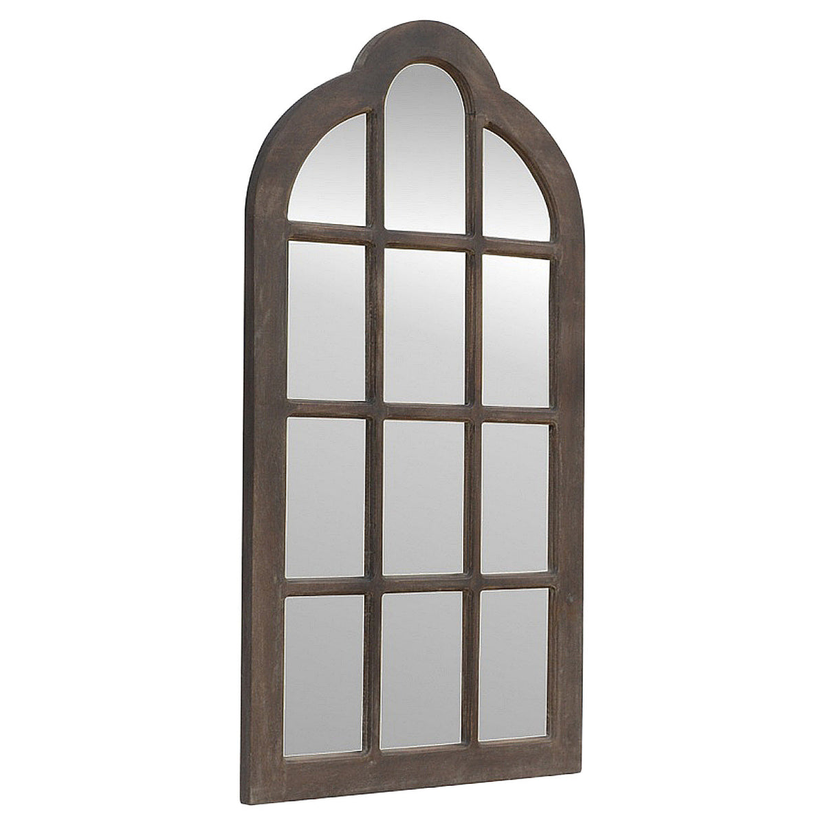 Mango Wood Arch Mirror Frame - detail