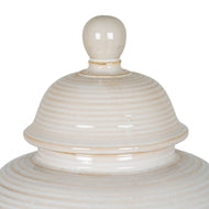 Neva Lidded Ceramic Ginger Jar styled detail
