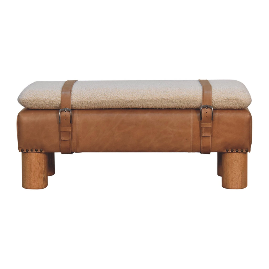 Strapped Cylinder Bench - alternate view